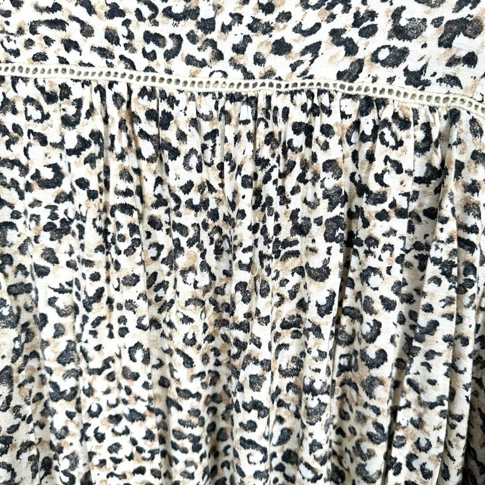 EVRI Animal Print Babydoll Style Top Size 0X - Picture 4 of 5